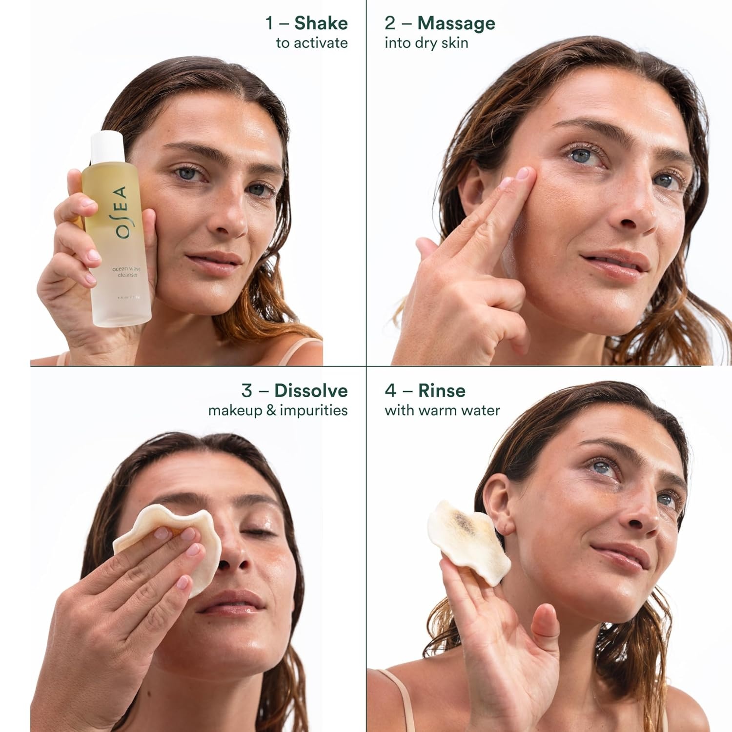 image:imageOSEA Ocean Wave Cleanser Makeup Remover Cleansing Oil BiPhase Oil Cleanser for Waterproof Makeup Lightweight Hydrating Formula4 Fl Oz Pack of 1