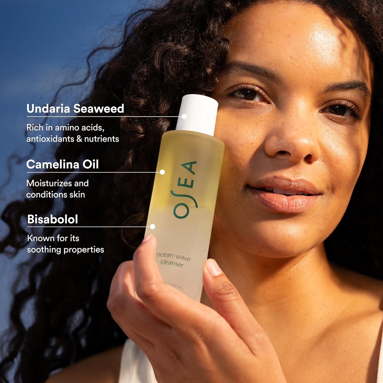 image:imageOSEA Ocean Wave Cleanser Makeup Remover Cleansing Oil BiPhase Oil Cleanser for Waterproof Makeup Lightweight Hydrating Formula4 Fl Oz Pack of 1