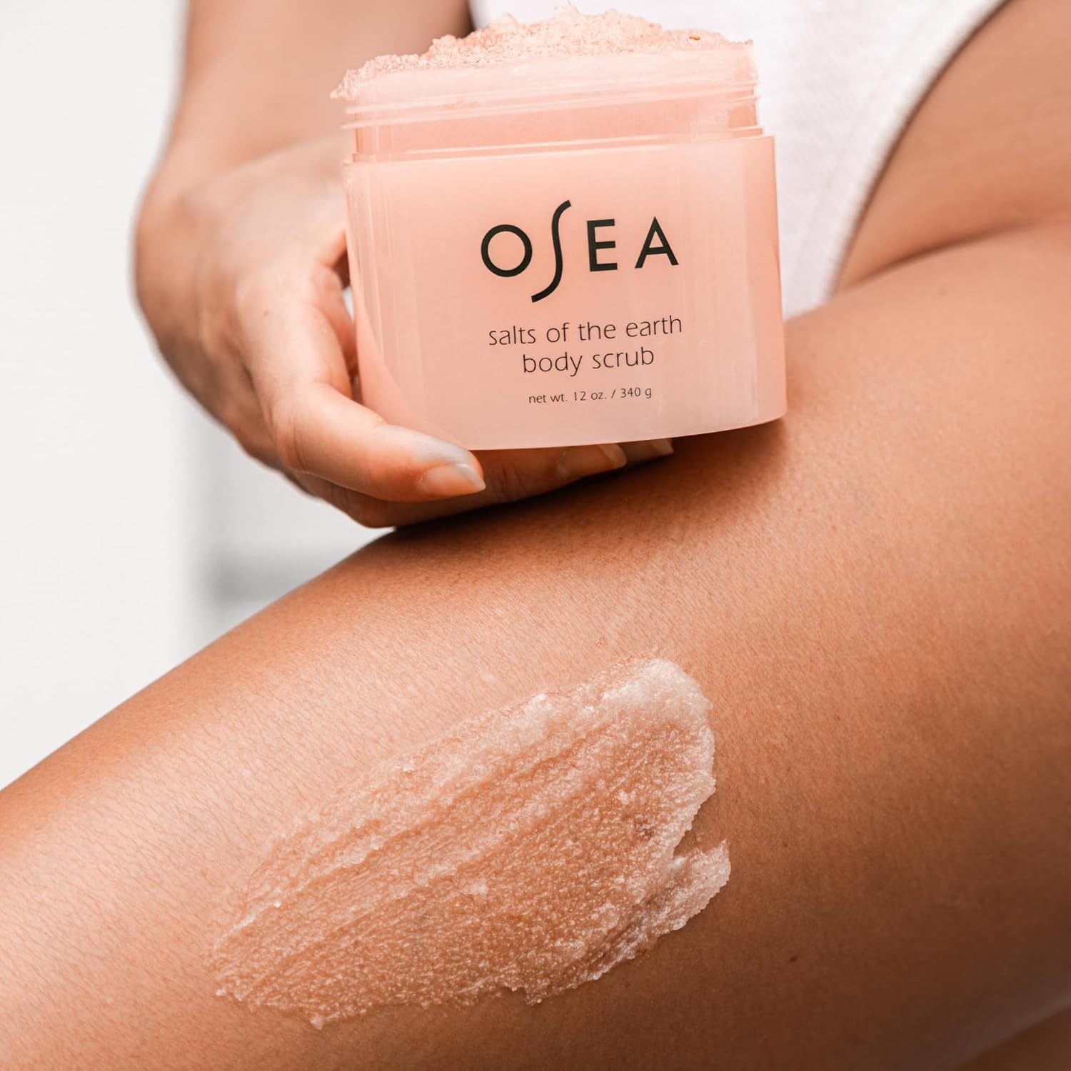 image:imageOSEA Salts of the Earth Body Scrub 12 oz Pink Himalayan Salt Scrub Gentle Body Exfoliation Skincare Ideal Spa Gift for Pampering Clean Beauty amp Vegan Body Care16 Ounce Pack of 2