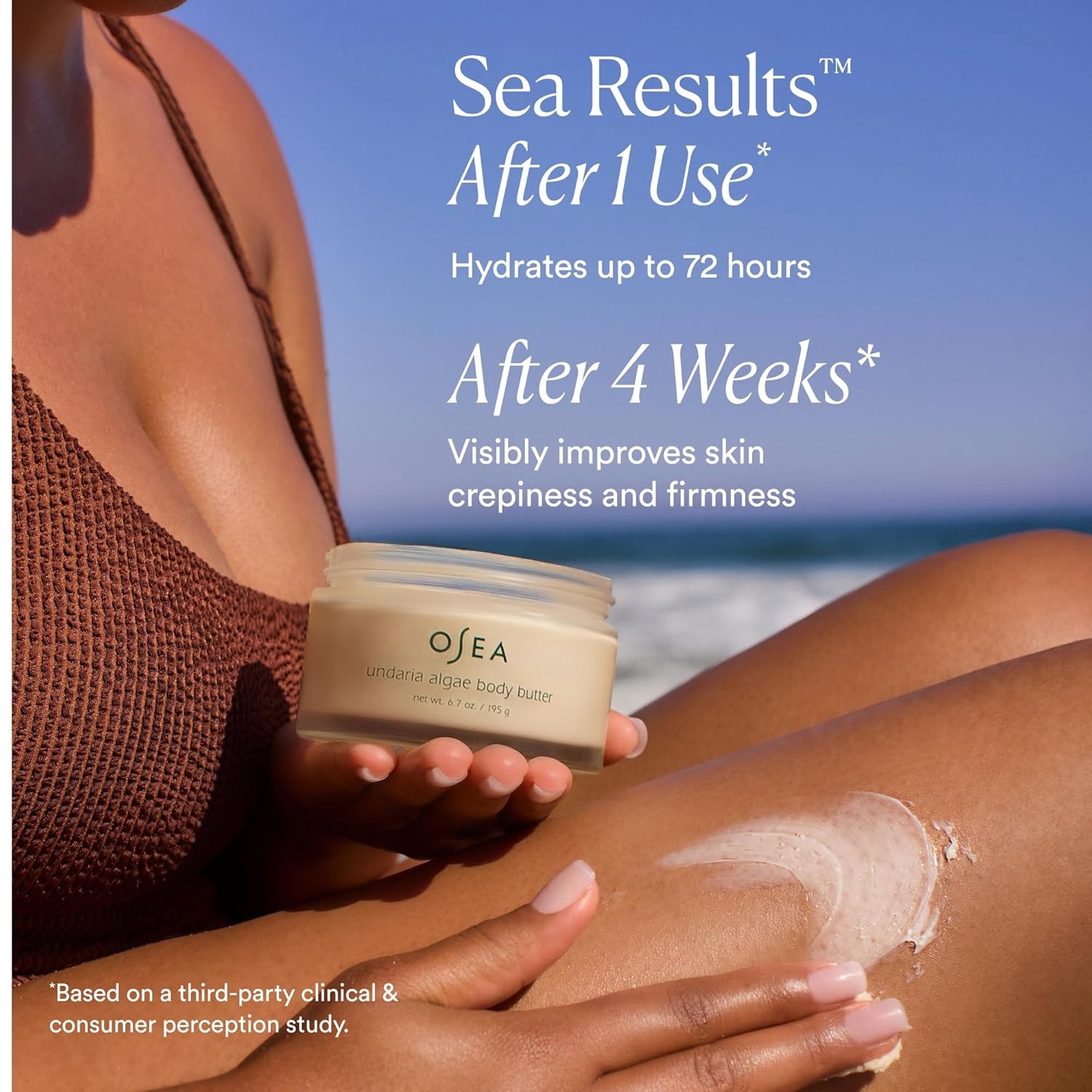 image:imageOSEA Undaria Algae Body Butter 67 oz For Dry Skin Ultra Hydrating Whipped Shea Butter Ceramides Vegan Skincare amp Clean Bodycare Thick Body Cream For Extremely Dry Crepey SkinWhite