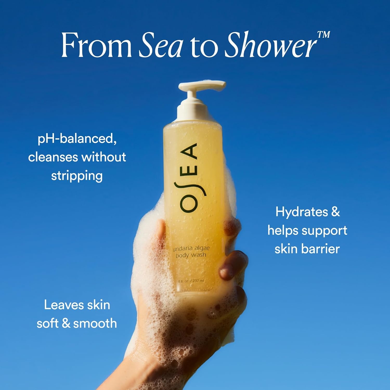 image:imageOSEA Undaria Algae Body Wash pH Balanced Hydrating amp Moisturizing Citrus Scented Cleanser Clean Vegan NonToxic Skincare 8oz