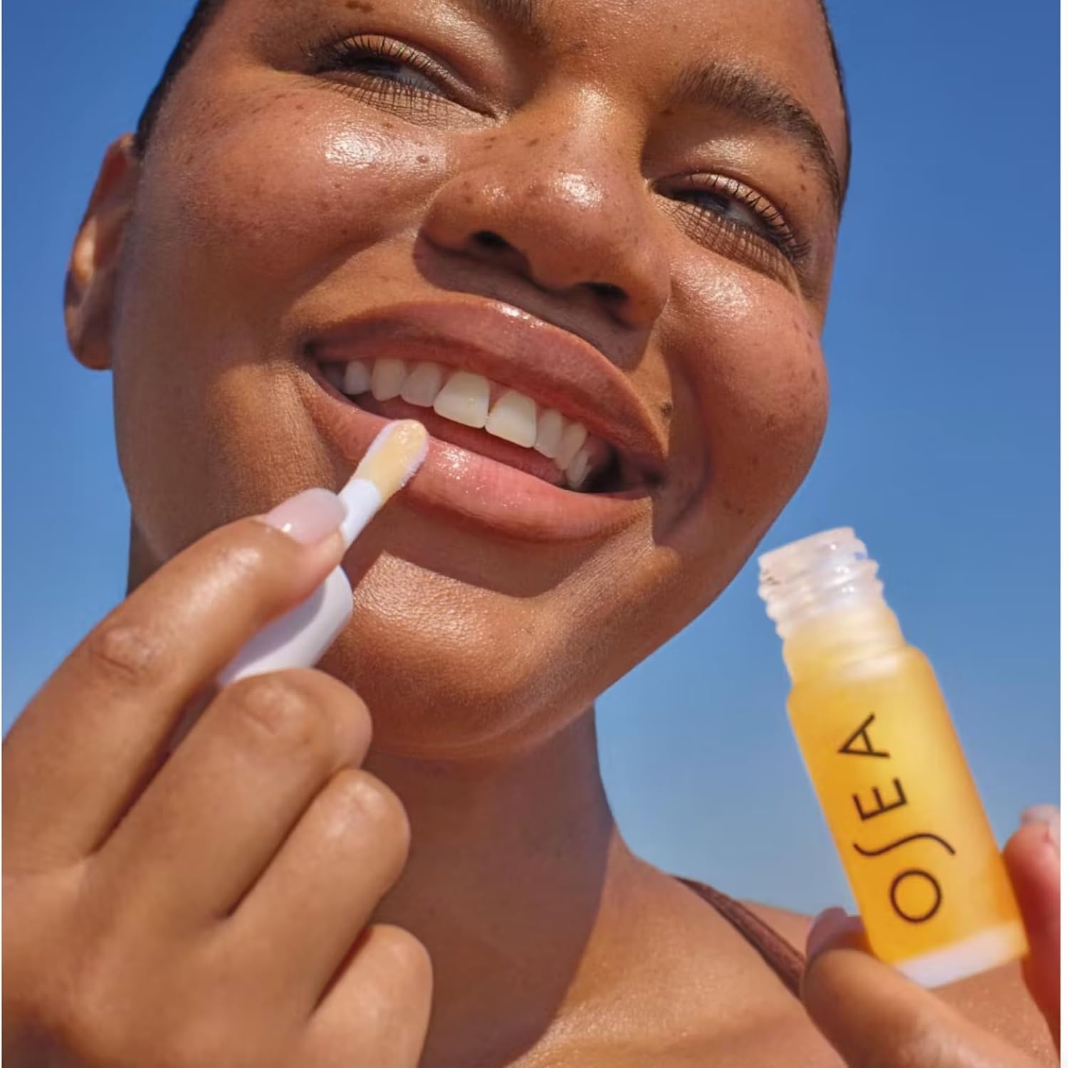 image:imageOSEA Hyaluronic Lip Oil Booster Clean Beauty Lip Oil for Plump Glossy Hydrated Lips Nourishing Seaweed amp Meadowfoam Oil Vegan NonSticky HighShine Finish Hydrates